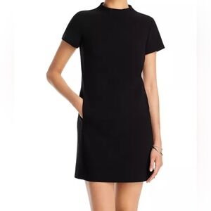 Theory Jasneah Admiral Crepe Mini Dress - Black
